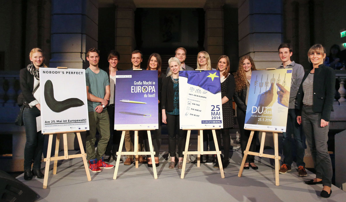 Die Sieger des Europa-Plakatwettbewerbs 2014